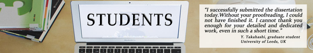 Academic editing for students